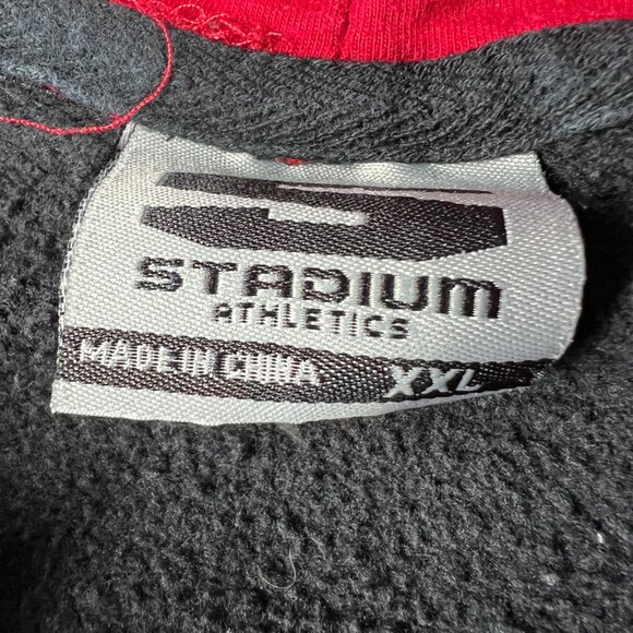 Stadium Texas Tech Red Raiders Sweatshirt Extra Extra Large Black Faded Hoodie - Picture 7 of 14